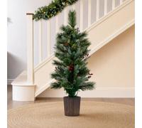 Home Stories 90cm Fibre option Berwick Pine In Pot FIBRE OPTIC