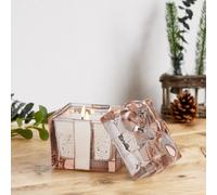 Home Stories Mercury Glass LED faux Candle PALE PINK