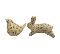 Home Stories Set of 2 Hand Painted Decor Set BUNNY & BIRD