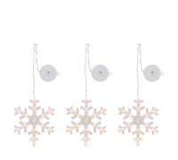 Home Stories Set Of 3 Pre Lit Window Decor Hangers SNOW FLAKE