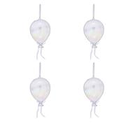 Home Stories Set of 4 Glass Balloons Tree Ornament IRIDESCENT