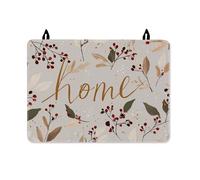 Home Stove Top Cover for Electric Stove, Autumn Rustic Berries Leaves Fall Red Rubber Non-Slip Electric Top Cover Protector Cottage Kitchen Decor 28x20 Inch