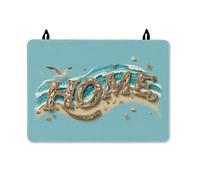 Home Stove Top Cover for Electric Stove, Coastal Beach Waves Starfish Summer Turquoise Rubber Non-Slip Oven Top Cover for Electric Home Kitchen Decor 28x20 Inch