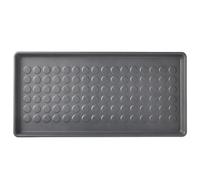 Home Stuff 2 Pack Heavy Duty Floor Protection Tray, Plastic Utility Shoe Mat for Indoor and Outdoor Use, Muddy Boot Tray, Black 71x35 CM