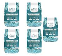 Home Stuff Dishwasher Salt 5kg × 5 Pack (25kg Total) - High-Purity Coarse Granules, Fast-Dissolving Water Softener Salt for Dishwashers, Limescale Prevention & Hard Water Protection