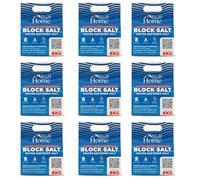 Home Stuff Dishwasher Salt Blocks - 9 Pack (72 kg Total) - Premium High-Purity Salt for Soft Water, Limescale Prevention & Enhanced Cleaning - Compatible with All Dishwashers