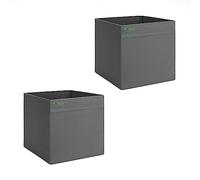 home stuff Foldable Cube Storage Boxes Cubes Fabric Storage Organizer Boxes for Shelving Unit For Home, Office, Bedroom, Nursery, Wardrobe, Toys Best Gifts For Children's (2 Pack, Dark Grey)