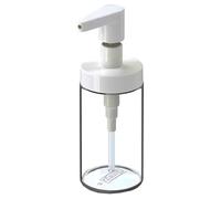 Home Stuff Glass Soap Dispenser 2 Pack Refillable Hand and Dish Soap Dispensers for Bathroom, Kitchen Stainless Steel with Plastic Pump