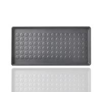Home Stuff Grey Plastic Rectangular Boot Tray Floor Protection, Weather Resistant Utility Shoe Mat, 41x12x2 CM, 1 Pack