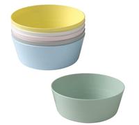home stuff Kids Plates-Dinnerware- Multi Colorful Reusable- for Kids, Home, Kitchen- Unbreakable Lightweight Drinking Beakers, Dishwasher and Microwave Safe Plastic Plates-Set of 6