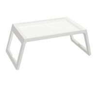 Home Stuff KLIPSK Bed Tray Table With Foldable Legs, Multipurpose Lap Desk & Standing Desk For Breakfast In Bed, Sofa, Eating, Working, Serving, Drawing, Laptop Stand & Snack Tray, 36x26 CM (White)