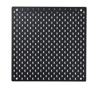 home stuff Pegboard Wall Organiser Board White Plastic Pegboards Home and Office Storage Kitchen Organization Wall Hanging Pegboard Combination Rack Mount (Black, 56x56 CM)