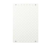 home stuff Pegboard Wall Organiser Board White Plastic Pegboards Home and Office Storage Kitchen Organization Wall Hanging Pegboard Combination Rack Mount (White, 36x56 CM)
