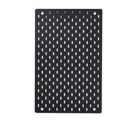 Home Stuff Pegboard Wall Organiser - White Plastic Pegboard Combination Rack Mount (Black, 36x56 CM)