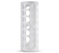 home stuff Plastic Bag Dispenser Holder White, Space Saving Wall Mount or Hanging Bag Storage Organizer, Ideal for Storing Thing Like Plastic Bags, Kitchen Rolls, Gloves and Socks, 45x16x13CM, 1 Pack