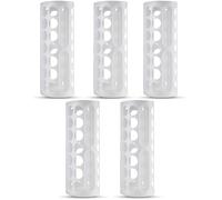 home stuff Plastic Bag Dispenser Holder White, Space Saving Wall Mount or Hanging Bag Storage Organizer, Ideal for Storing Thing Like Plastic Bags, Kitchen Rolls, Gloves and Socks, 45x16x13CM, 5 Pack