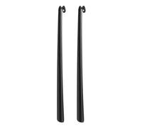 home stuff Shoehorn Extra Long Handled Shoe Horn Easy Grip, Shoe Boots Stick Handle, Black Steel, Steel shoehorn for Women, Men with Comfort Grip, Flexible Extra Long Shoe Horn. (1)