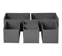 Home Stuff SKUBB Storage Boxes, Collapsible Clothes Drawer for Wardrobe, Bedroom, Kitchen, Chest Drawer Organize Clothes, Books, Jewelry, Kitchen Utensils, Kid's Toys and many more (1 Pack, Dark Grey)