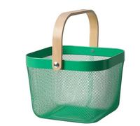 Home Stuff Storage Basket Dark Green, 25x26x18 cm, Versatile and Stylish Organizer for Home, Office, and Shelving, Durable Fabric with Handles, Perfect for Storing Toys, Books, Laundry, and Foldable