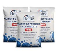 Home Stuff Water Softener Salt Tablets 10kg (3 Pack) - High Purity Fast-Dissolving Tablet Salt for All Water Softeners - Reduces Limescale, Low-Dust, Vacuum-Dried Tablets