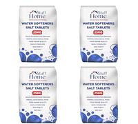 Home Stuff Water Softener Salt Tablets 25kg (Pack of 4) - High-Purity Food-Grade Salt for All Water Softeners, Fast-Dissolving, Limescale Protection, Hard Water Treatment, Compatible with All Machines