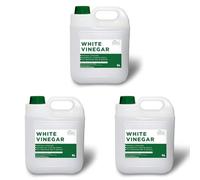 Home Stuff White Vinegar for Cleaning - Distilled White Vinegar- 5 Litre Bottle - Produced in The UK,5 l (5L (pack of 3)