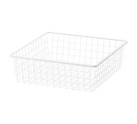 Home Stuff Wire basket, Storage and Organisation, Storage solution systems, White wire container, Home organization, white (50x51x15)