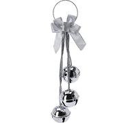 Home Styling Collection Christmas Decorations Door Decor Bells, Set of 3, Color: Silver