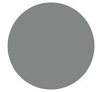 Home Supplies 600mm Grey Table Top Tempered Glass Round Flat Polished Edge Kitchen Dining Table Top Glass Round Sturdy Replacement Protector Cover (60CM, Grey)