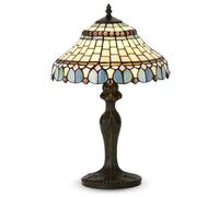 Home Supplies BELOFAY Tiffany Lamps, Stained Glass Handmade Tiffany Lights Table Lamps for Bedrooms, Living Room and Lounge | 12 Inches Wide, 18 Inches Height (Peacock Style)