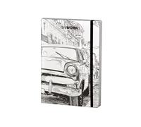 Home Supplies Direct Stifflex Hard Backed A5 Notebook Blank Paper Ark Work Sketchbook 15 x 21cm 192 Ivory Pages (Havana)