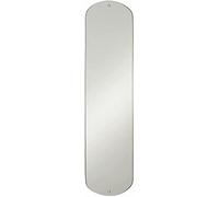 Home Supplies Nidda - Toughened Clear Glass Decking Panel Rack Railing Infill Stairparts Easy Fit for Stair, Landing Or Balcony, Glaze Glass Staircase and Chrome Clamps. (8mm X 200mm X 795mm)