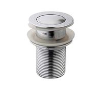 Home Supplies Unslotted Click Clack Basin Sink Tap Push Button Waste Disc Pop Up Plug