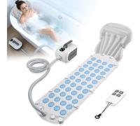 Home Surfing Massage Bath Mat,6 Gear Adjustment,Non-Slip Full-Body Waterproof Hot Tub Spa Mat for Bath with Heater, Motorized Air Pump, and Remote Control