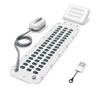 Home Surfing Massage Bath Mat, 6-Speed Adjustable, Non-Slip, Inflatable Pillow, Wave Massage Mat, Bath Spa Mat for Muscle Relief (114cm/44.8in)