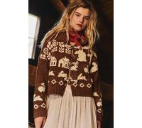 Home Sweet Home Cardi at Free People in Brown Topaz Combo, Size: Small - female