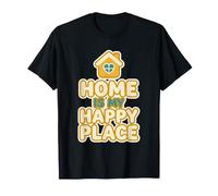 Home Sweet Home Happy Place House Lover Cozy Quote Design T-Shirt
