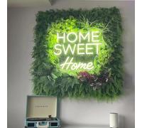 Home Sweet Home Neon Signs for Wall Decor Neon Wall Art Acrylic LED Lights with Hanging Chain Light Up for Bedroom Decor Man Cave Bar Pub graduate Wedding Party 5V USB Powered Dimmable