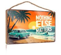 Home Sweet Home Signs Wall Decor Nothing Else Matters But This Vintage Beach Drive Western Home Decor Door Sign For Bedroom(15X28CM)