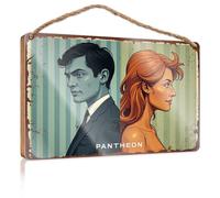 Home Sweet Home Signs Wall Decor Pantheon: A Tale Of Two Characters Wooded Sign Diy Door Front Sign Teen Stuff(20X30CM)