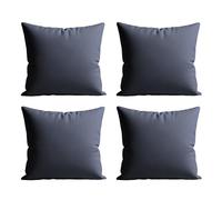 Home Sweet Home UK 100% Waterproof Outdoor Cushion Covers 45x45cm Set Of 4 With Invisible Zippered Outdoor Cushions Covers Waterproof 18"x18" Cushion Cover For Living Room Garden Sofa Bedroom