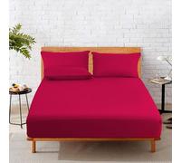 HOME SWEET HOME UK 15cm Deep 100% Poly Cotton Fitted Sheets for Cot 60cm x 120cm Machine Washable, Fade Resistant