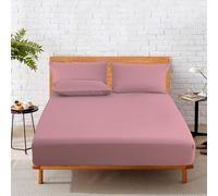 HOME SWEET HOME UK 25cm Deep Fitted Sheets Double Bed 100% Polly Cotton Fitted Bed Sheets Double Machine Washable Fade Resistant Bed Sheets Fitted