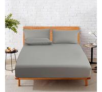 HOME SWEET HOME UK 25cm Deep Fitted Sheets King Size Deep Fit 100% Poly Cotton Fitted Sheet King Machine Washable Fade Resistant Bed Sheets