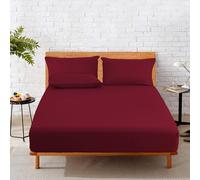 HOME SWEET HOME UK 25cm Deep Fitted Sheets Small Single Bed 100% Polly Cotton Fitted Bed Sheets Small Single Machine Washable Fade Resistant Bed Sheets Fitted