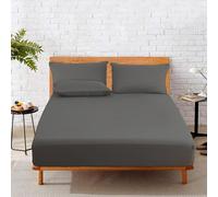 HOME SWEET HOME UK 25cm Deep Single Bed Sheets Fitted 100% Poly Cotton Fitted Sheet Single Bed Machine Washable Fitted Sheets Fade Resistant Fitted Bed Sheets