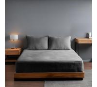 Home Sweet Home UK 30CM/12” Extra Deep Teddy Fleece Fitted Sheet Single- Cozy Soft Touch Warm Luxury Fur Fleece - Thermal Fluffy Teddy Bear Bed linen - Machine washable