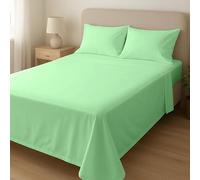 Home Sweet Home UK Microfibre Flat Sheets Double Size Breathable, Anti Wrinkle & Fade Resistant Bed Sheets 135x190cm Double Flat Sheet Washable Flat Bed Sheet For Double