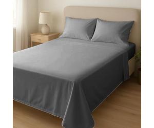 Home Sweet Home UK Microfibre Flat Sheets King Size Breathable, Anti Wrinkle & Fade Resistant Bed Sheets 150x200cm King-size Flat Sheet Washable Flat Bed Sheet For King