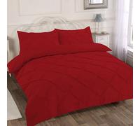 Home Sweet Home UK Pintuck King Size Duvet Cover Sets Soft PolyCotton Duvet Cover Sets Kingsize With Button Closure Non-Iron Easy Care Bedding With Matching Pillowcase